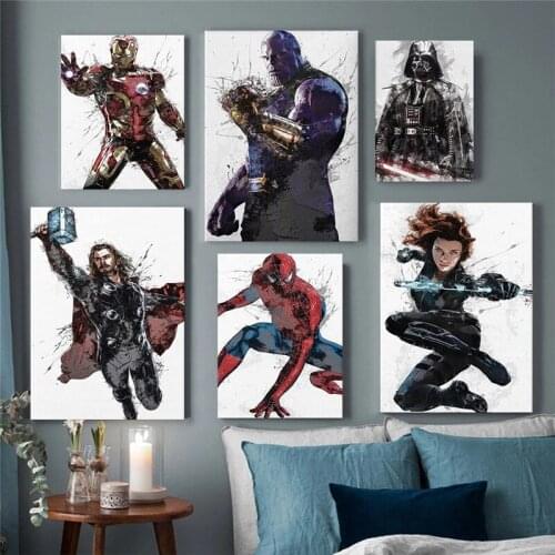 Marvel Superhero Comics Canvas Painting Posters and Prints Picture for Kids Wall Decor Art Man Gift Home Decoration No Frame