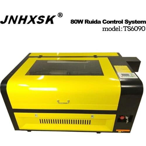 JNHXSK 110/220V Laser Machine TS6090 Ruida System 80W Auto Focus laser engraving machine honeycomb working table For engraving
