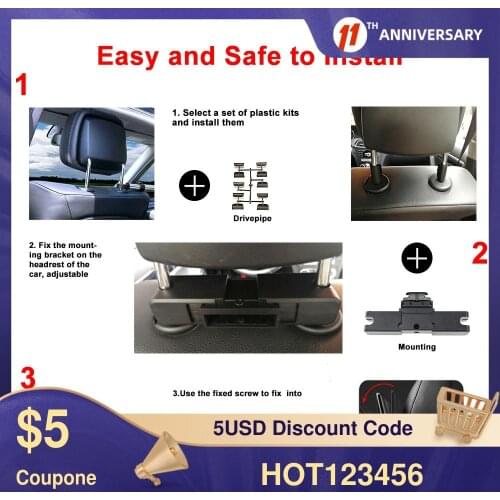 13.3 Inch Android 9.0 Car Headrest Monitor 1920*1080 HD 1080P Video Touch Screen WIFI/Bluetooth/USB/SD/HDMI/FM MP5 Video Player