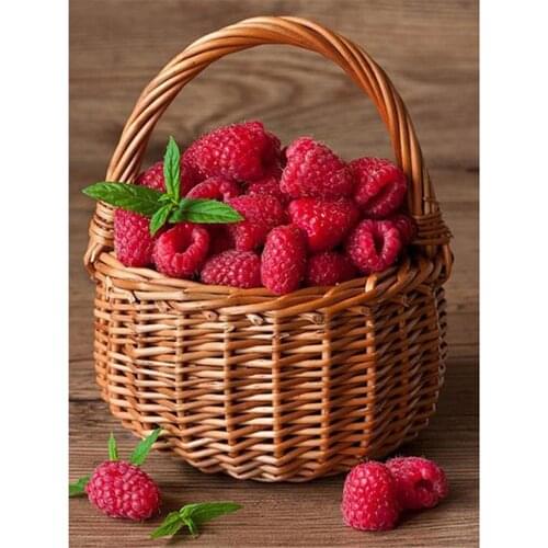 Fruit Strawberry DIY Cross Stitch Embroidery 11CT Kits Craft Needlework Set Printed Canvas Cotton Thread Home Design