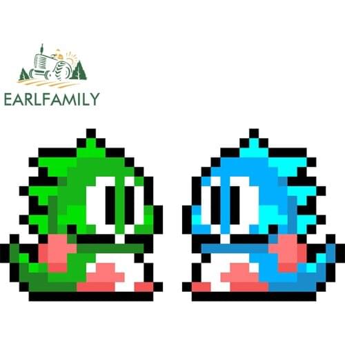 EARLFAMILY 13cm x 6.8cm for Bubble Bobble Arcade Motorcycle Decal Car Bumper Window Stickers Waterproof Scratch-proof Decoration