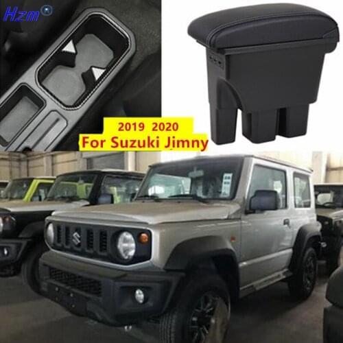 Armrest Box Storage Box car Interior accessories with USB For Suzuki Jimny Armrest Jimny Sierra JB64W JB74W 2019 2020 2021