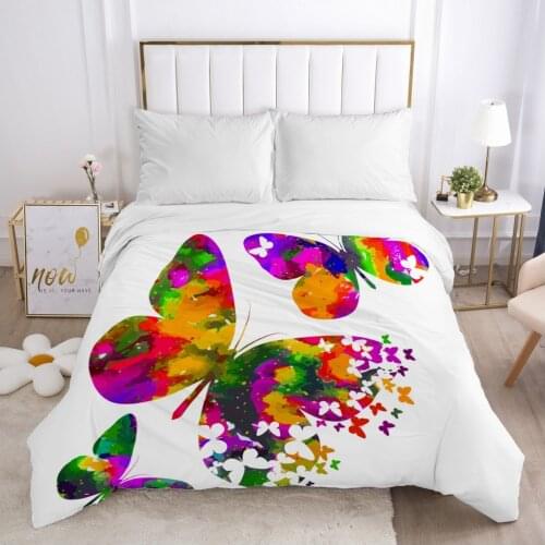 Butterfly Duvet cover Quilt/Blanket/Comfortable Case Double King Bedding 140x200 240x220 200x200 for Home CAMO