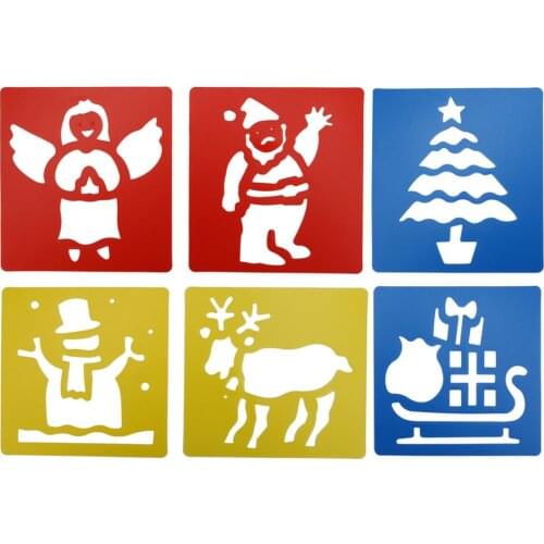 Holiday Element Series DIY Painting Stencils Scrapbooking Hollow Graphics Embossing Templates Album Journal Drawing Copy Mold