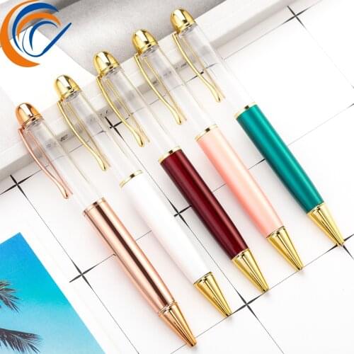 DIY Oil Empty Ball Point Pen 14 Pcs Per Set Japan and South Korea Gift DIY Metal Pen Wholesale
