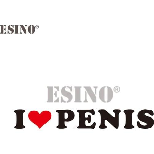 Car Styling Funny Creative I Love Penis Gay Pride Prank Decorative Decal Cartoon PVC 3D Carving Car Body Sticker Pattern Vinyl