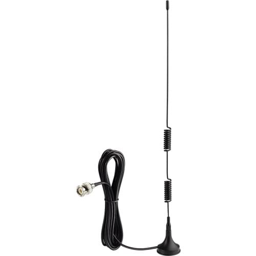 Superbat VHF UHF CB Radio Ham Radio Scanner Magnetic Base BNC Plug Antenna for CB Radio Amateur Radio; Car Mobile Radio Handhe