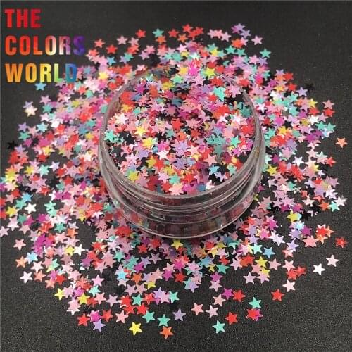 TCT-296 Star Shape Mix Color Nails Glitter Nail Art Decoration Makeup Body Glitter Face Paint Festival DIY Decoration Accessory