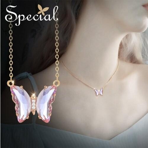 Special European and American necklace women choker neck chain bone chain skin fashion temperament flower butterfly dance S2152N