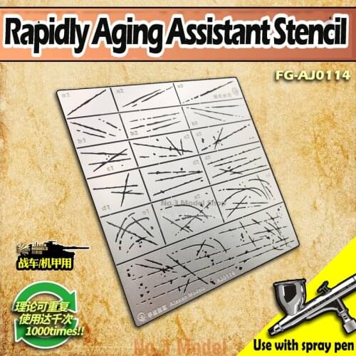 1/32 1/35 1/100 Military Models Car Body Scratches Small Vehicle Scratch Marks Rapidly Aging Assistant Stencil Airbrush Stencil