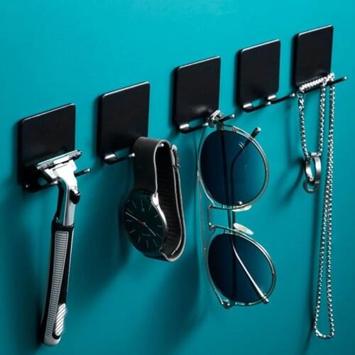 1pc Punch Free Space aluminum Razor Holder Storage Hook Men Shaver Shelf Shaving Razor Rack Wall Bathroom Accessories