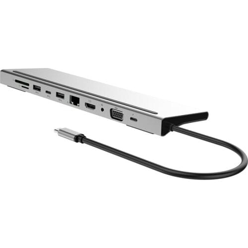 11 in 1 USB Type C Hub Adapter Laptop Docking Station HDMI VGA RJ45 PD for HP Surface Compatible for Thunderbolt