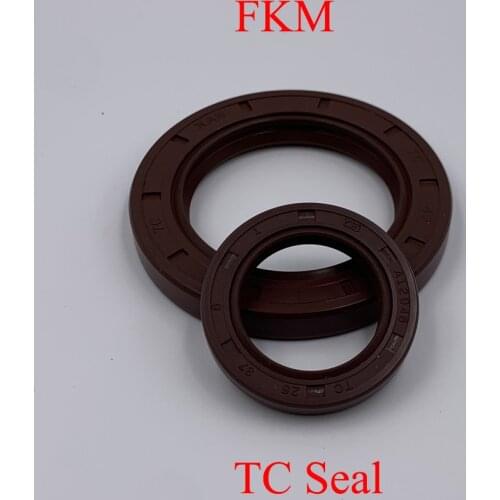20*37*7 20x37x7 20*45*8/10 20x45x8/10 Brown Fluoro FKM Fluorine Rubber Spring Lip TC Ring Gasket Radial Shaft Skeleton Oil Seal