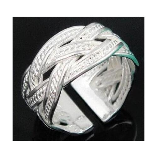 2019 Womens Mens Fashion Jewelry Wedding Engagement Commitment Ring Girlfriend and Boyfriend Gift M925 Silver color Ring