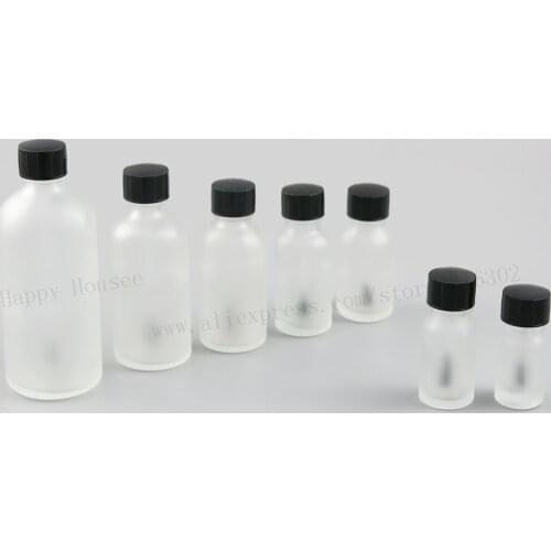 360x5ml 10ml 15ml 20ml 30ml 50ml 100ml Nail Polish Frosted Clear Glass Bottle With Brush for Beauty Cosmetic Containers Bottle
