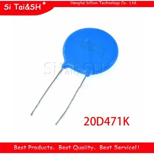 5pcs varistor 20D471K 470V piezoresistor 20D471