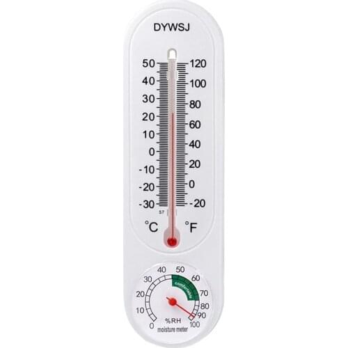 Long Wall-mounted Hygrometer Thermometer Indoor Temperature And Hygrometer Cultivation And Planting Frozen Pointer Thermometer