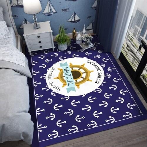 Household Mediterranean style rugs and carpets for home living room Bedroom study Room Decor Rectangular carpet Machine washable
