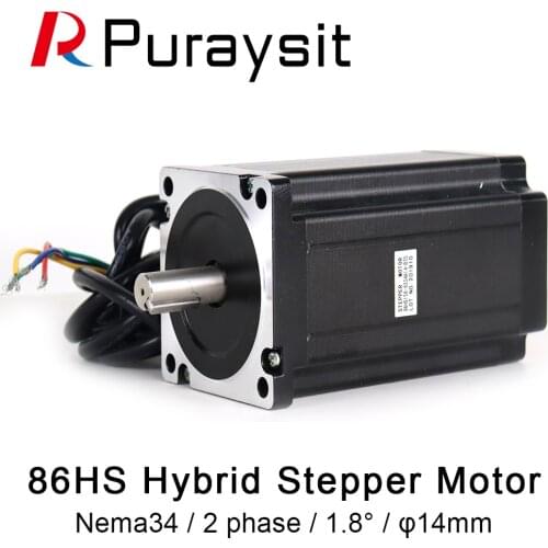 Nema34 86HS156-6204A14-B35 2 phase 1.8° Hybrid Stepper Motor 3.6V 6.2A