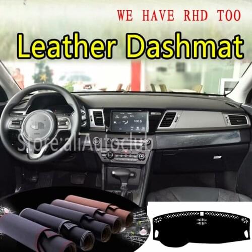 For Kia Niro 2016 2017 2018 2019 Leather Dashmat Dashboard Cover Dash Carpet Custom Car Styling sunshade LHD+RHD