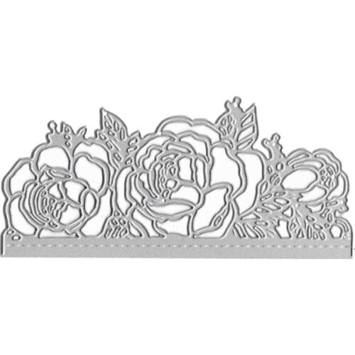 Rose Invitation Metal Cutting Dies Stencil DIY Scrapbooking Album Stamp Paper Card Embossing Craft Decor 95AA