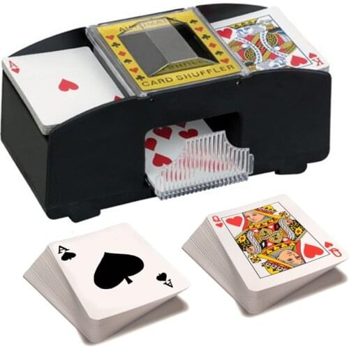 Board Game Poker Playing Cards Wooden Electric Automatic Shuffler For Bridge Or Poker Sized Cards(not Include Playing Cards)