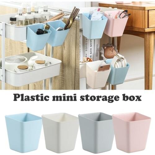 Hot Plastic Mini Hanging Basket Organizer Container Small Shelf Sorting for Kitchen Bathroom Toothbrush Storage Bucket NOV99