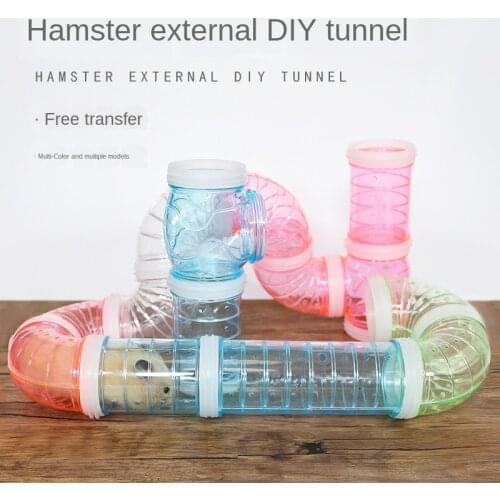 Plastic Training Playing Tools External Tunnel Hamster Toys Multifunctional Hamster Cage Accessories Hamster Pipeline