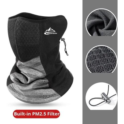 Autumn Winter Riding men Scarf Neck Cover Outdoor Sports Windproof Self Heating Warm Lock Ear women Anti-Smog Face Mask PM2.5