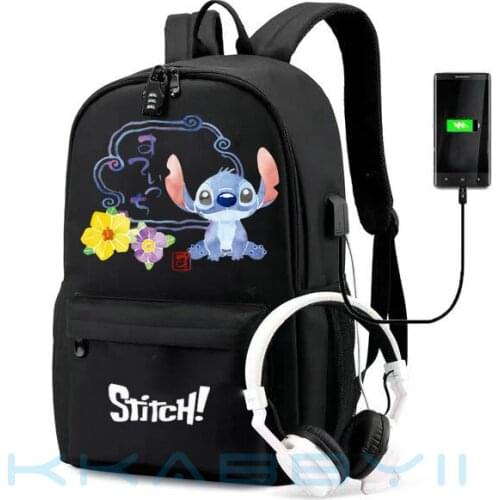 Stitch Backpacks For Teenage Boys Girls Backpack School Bag Kids BagsCanvas Fashion School Bags mochila infantil