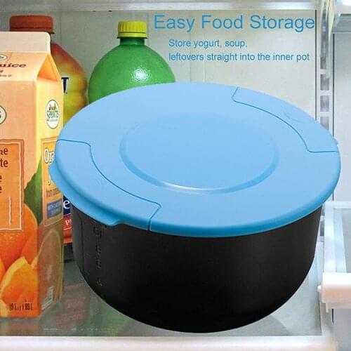 MLGB Silicone Lid Inner Pot Cover Inner Pot Lid with Insulation Pad No Spills Interior Pot Lids Prevent Food Permeate Odors