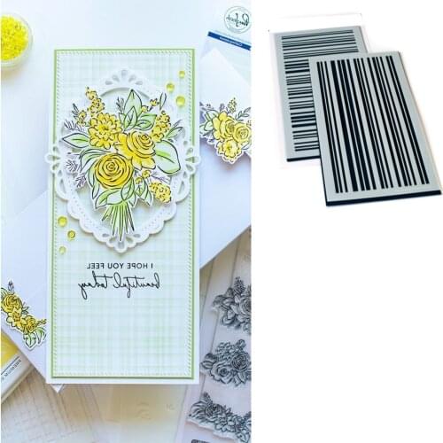SLIMLINE SKINNY PLAID LAYERING STENCIL for DIY Scrapbooking Album Stamp Make Paper Card Embossing Handmade New Die Cut 2021 NEW