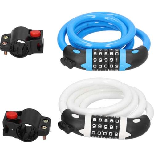 Bicycle Ring Lock 5-Digit Password Lock Bike Security Anti-theft Ring Lock with Mounting Bracket Bicycle Accessories