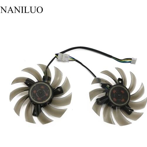 2pcs/lot PLD08010S12H Cooler Fan For ASUS MSI GTX 1050 TI Radeon Sapphire GTX1050 Video Card Cooling