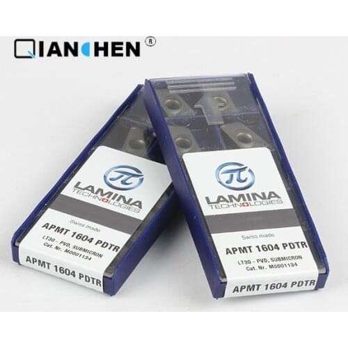 Genuine original high quality high-performance LAMINA APMT 1604 PDTR LT30 (10pcs/lot) tungsten Carbide Cutting tools inserts