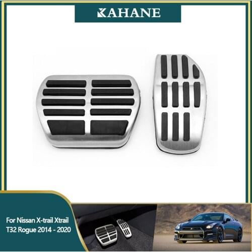 2Pcs Car Styling Car Gas Accelerator Brake Footrest Pedal Protection Cover Pad For Nissan X-trail Xtrail T32 Rogue Qashqai J11