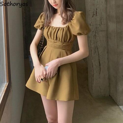 High Waist Rompers Women Plus Size 3XL Loose Slim Fashion Pleated Pocket Sexy Korean Style Short Sleeve Elegant Ladies Chic Ins