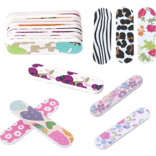 1Pc Mini Pro Nail Files Cute Round Double Sided Grit Nail Art Tips Tools Manicure Supplies #11