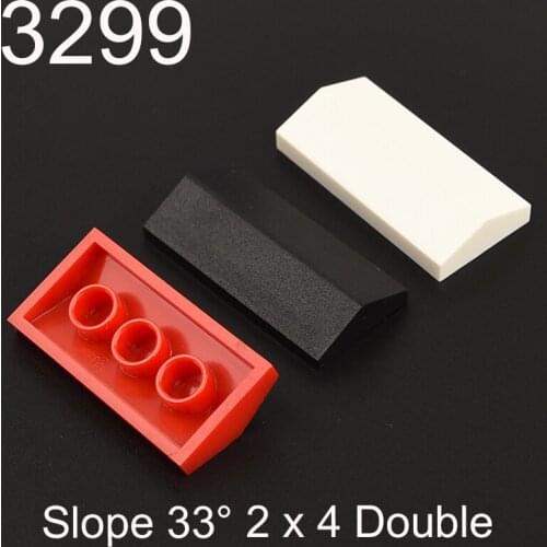 10pcs Building block 3299 Slope 33° 2 x 4 Double high-tech accessories parts MOC Construction DIY Education Build Toys Brick