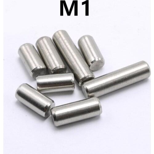 100pcs/lot M1x4/5/6/8/10/12/14/16mm GB119 304 Stainless Steel Cylindrical Pin Locating Dowel