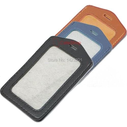 20 pcs / Lot ID Card Badge Holder Business Office Vertical Brown Black Blue choice