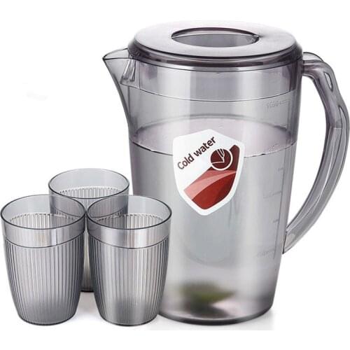 2200ML Plastic Juice Water Bottle And Water Cup Jug Drinkware Large Capacity Bottles Pot Heat Resistant Water Pitcher Household
