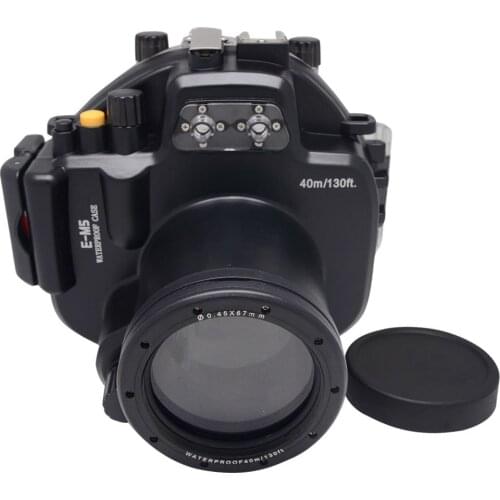 Mcoplus Underwater Housing Camera Case Waterproof to 40m/130ft for Olympus E-M5 EM5 12-50mm lens