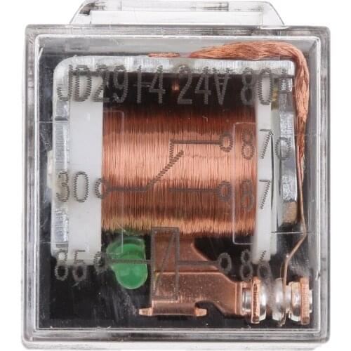 24 Volt 80 Amp 5-Pin Double Contact Relay for Car Truck Caravan Motorhome