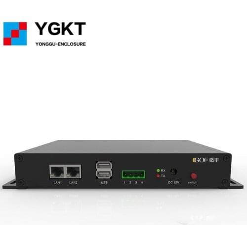 GOF-G01 256*75*255 mm 6063 extrusion aluminum material pin fin heat sink housing/case/enclosure chassis box