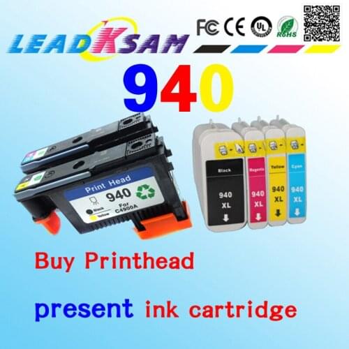 HOT selling compatible For hp940 printhead(1BY+1MC) + hp940 ink cartridge(1BK+1C+1M+1Y) for hp 940 hp8000 8500 8500A