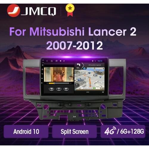 JMCQ 4G Android 10 Car Radio Multimedia Video Player for Mitsubishi Lancer 2007-2012 Navigation GPS 2din WiFi 6G+128G Carplay