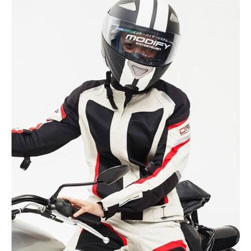 Summer Woman Motorcycle Jacket Breathable Mesh Jacket Motorcycle Pants Set Spring Motorcycle Racing Suit Motocross Suit