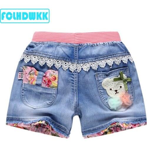 2019 Summer Children Shorts Denim Shorts For Girls Brand Shorts Toddler Baby Girls Kids Beach Short Sports Pants Baby Clothing
