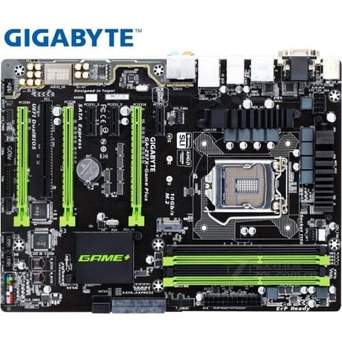 Used Desktop motherborad for Gigabyte Z97X-Game Plus original motherboard DDR3 LGA 1150 for intel I3 I5 I7